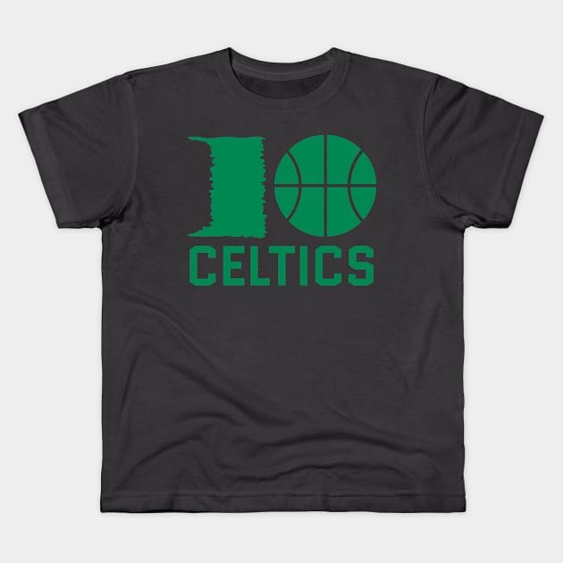 celtics love basketball Kids T-Shirt by ALSPREYID